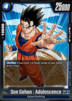 Son Gohan : Adolescence (FB05-033) - New Adventure [Fusion World] (Rare) [FB05-033]