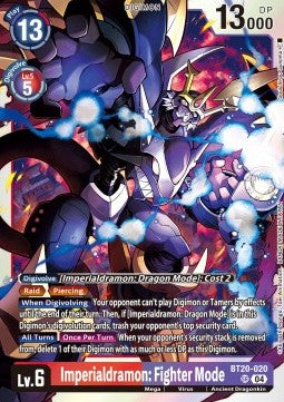 Imperialdramon: Fighter Mode (BT20-020) (V.1) - Special Booster Ver 2.5 (Super Rare) [SB2.5-020]