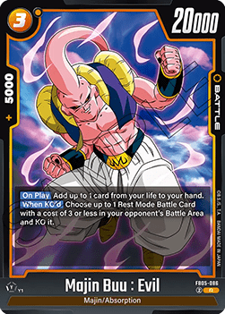 Majin Buu : Evil (FB05-086) - New Adventure [Fusion World] (Rare) [FB05-086]