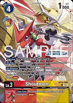 Shoutmon (BT19-008) - Special Tournament Promos (Alternative Art) [STP-BT19-008]
