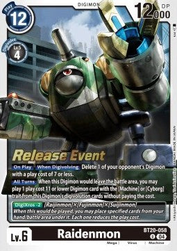 Raidenmon (BT20-058) - Promos: Special Booster Ver 2.5 (Alternative Art) [SB2.5P-BT20-058]
