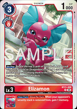 Elizamon (BT21-008) (V.1) - World Convergence (Rare) [BT-21-008]