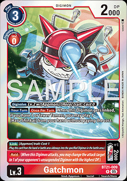 Gatchmon (BT21-009) (V.1) - World Convergence (Rare) [BT-21-009]