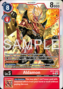 Aldamon (BT21-020) - World Convergence (Rare) [BT-21-020]