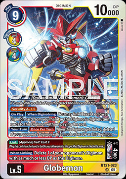 Globemon (BT21-023) (V.1) - World Convergence (Super Rare) [BT-21-023]