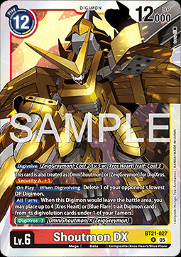 Shoutmon DX (BT21-027) - World Convergence (Rare) [BT-21-027]