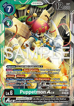 Puppetmon Ace (BT21-051) (V.1) - World Convergence (Super Rare) [BT-21-051]