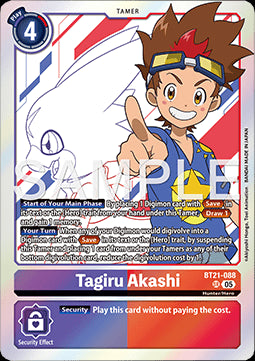 Tagiru Akashi (BT21-088) (V.1) - World Convergence (Super Rare) [BT-21-088]
