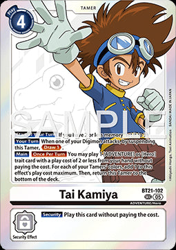 Tai Kamiya (BT21-102) (V.1) - World Convergence (Secret Rare) [BT-21-102]