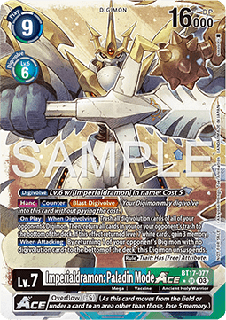 Imperialdramon: Paladin Mode Ace (BT17-077) (V.2) - Promos: World Convergence (Alternative Art) [BT-21P-BT17-077]