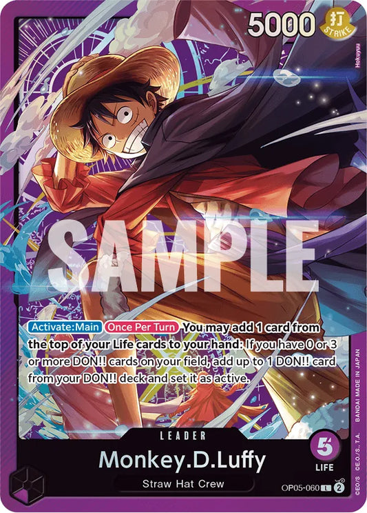Monkey.D.Luffy (OP05-060) (V.2) - Unnumbered Promos (Leader) [UP-OP05-060]