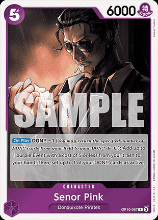 Senor Pink (OP10-067) (V.1) - Royal Blood (Rare) [OP10-067]
