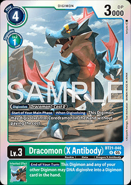 Dracomon (X Antibody) (BT21-046) - World Convergence (Rare) [BT-21-046]