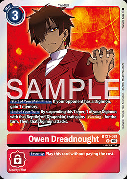 Owen Dreadnought (BT21-081) (V.1) - World Convergence (Rare) [BT-21-081]