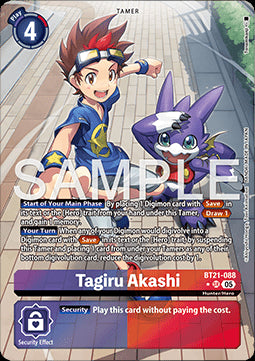 Tagiru Akashi (BT21-088) (V.2) - World Convergence (Alternative Art) [BT-21-088]