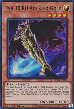 Evil HERO Adusted Gold (V.1 - Super Rare) - Quarter Century Stampede (Super Rare) [RA04-029]