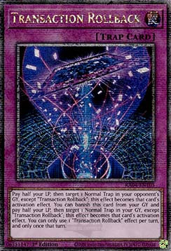 Transaction Rollback (V.5 - Quarter Century Secret Rare) - Quarter Century Stampede (Quarter Century Secret Rare) [RA04-105]