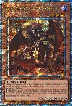 Scarm, Malebranche of the Burning Abyss (V.2 - Quarter Century Secret Rare) - Quarter Century Stampede (Quarter Century Secret Rare) [RA04-233]