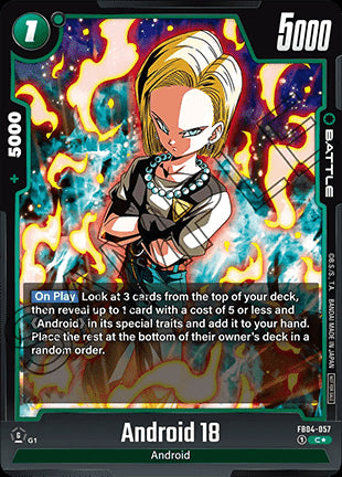 Android 18 (FB04-057)  (V.1 - Common) - Unnumbered Promos [Fusion World] (Common) [FWUP-FB04-057]