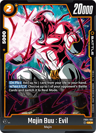 Majin Buu : Evil (FB04-091) [Fusion World] (V.1 - Uncommon)