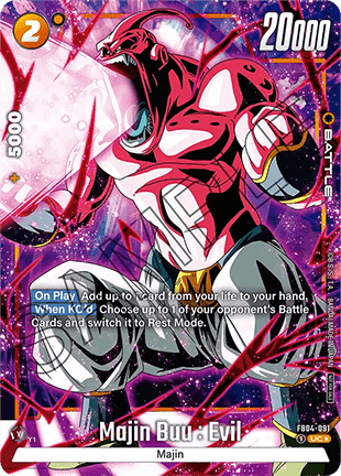 Majin Buu : Evil (FB04-091)  (V.2 - Uncommon) - Unnumbered Promos [Fusion World] (Uncommon) [FWUP-FB04-091]