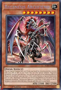 Regenesis Archfiend (V.1 - Secret Rare) - Alliance Insight (Secret Rare) [ALIN-016]