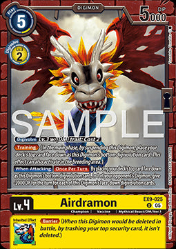 Airdramon (EX9-025) (V.1) - Versus Monsters (Uncommon) [EX-09-025]