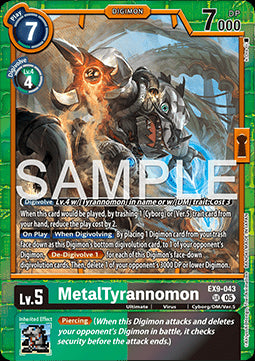 MetalTyrannomon (EX9-043) (V.1) - Versus Monsters (Super Rare) [EX-09-043]