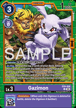 Gazimon (EX9-058) (V.1) - Versus Monsters (Uncommon) [EX-09-058]
