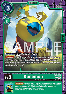 Kunemon (EX9-034) (V.1) - Versus Monsters (Common) [EX-09-034]