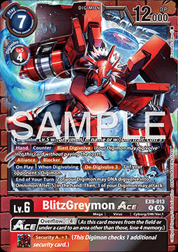 BlitzGreymon Ace (EX9-013) (V.1) - Versus Monsters (Rare) [EX-09-013]