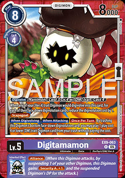 Digitamamon (EX9-063) - Versus Monsters (Rare) [EX-09-063]