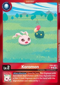 Koromon (EX9-001) (V.2) - Versus Monsters (Alternative Art) [EX-09-001]