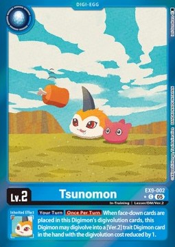 Tsunomon (EX9-002) (V.2) - Versus Monsters (Alternative Art) [EX-09-002]