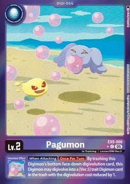 Pagumon (EX9-006) (V.2) - Versus Monsters (Alternative Art) [EX-09-006]