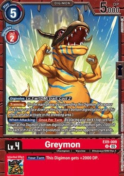 Greymon (EX9-009) (V.1) - Versus Monsters (Uncommon) [EX-09-009]