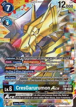 CresGarurumon Ace (EX9-020) (V.2) - Versus Monsters (Alternative Art) [EX-09-020]