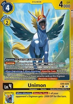 Unimon (EX9-029) (V.2) - Versus Monsters (Alternative Art) [EX-09-029]