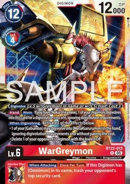 WarGreymon (BT22-013) - Cyber Eden (Rare) [BT-22-013]