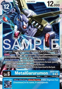 MetalGarurumon (BT22-026) - Cyber Eden (Rare) [BT-22-026]