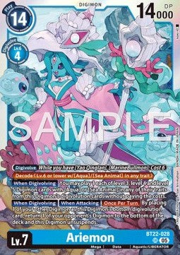 Ariemon (BT22-028) (V.1) - Cyber Eden (Super Rare) [BT-22-028]