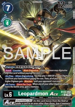 Leopardmon Ace (BT22-052) (V.2) - Cyber Eden (Alternative Art) [BT-22-052]