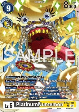 PlatinumNumemon (BT22-065) - Cyber Eden (Rare) [BT-22-065]