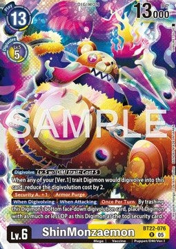 ShinMonzaemon (BT22-076) - Cyber Eden (Rare) [BT-22-076]