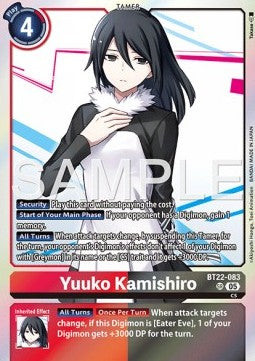 Yuuko Kamishiro (BT22-083) (V.1) - Cyber Eden (Super Rare) [BT-22-083]