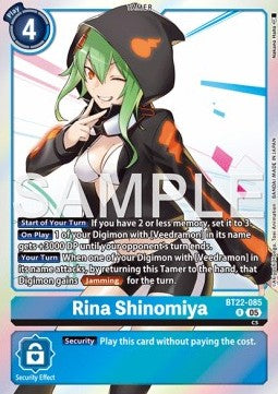 Rina Shinomiya (BT22-085) (V.1) - Cyber Eden (Rare) [BT-22-085]
