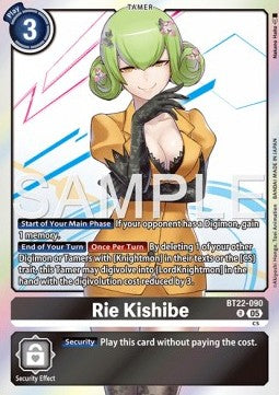 Rie Kishibe (BT22-090) (V.1) - Cyber Eden (Rare) [BT-22-090]