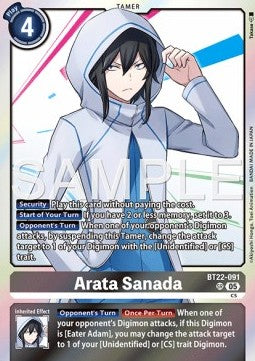 Arata Sanada (BT22-091) (V.1) - Cyber Eden (Super Rare) [BT-22-091]