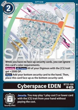 Cyberspace EDEN (BT22-100) - Cyber Eden (Common) [BT-22-100]