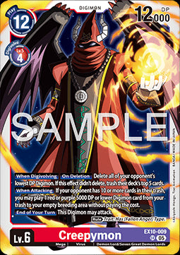 Creepymon (EX10-009) (V.1) - Sinister Order (Super Rare) [EX-10-009]